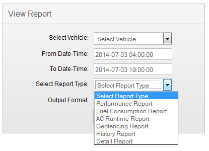 Tracking Report Type.