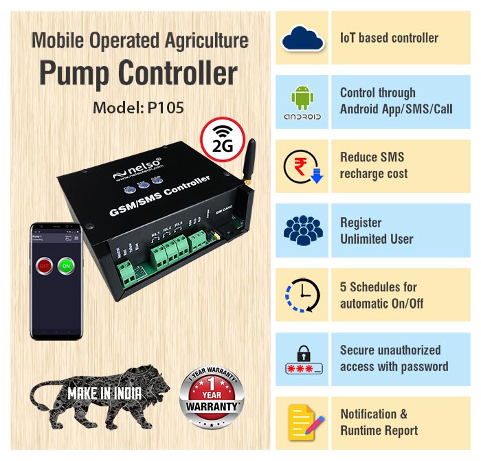 SMS Pump Controller for agriculture